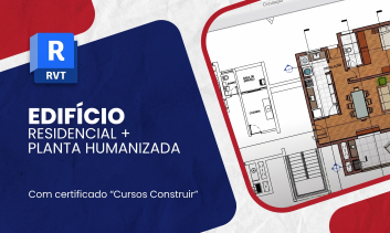 Revit 2017/2018: Edifício Residencial + Planta Humanizada | 1 ano