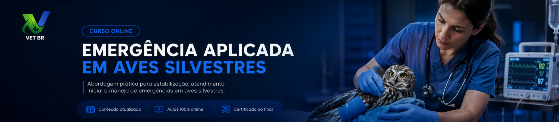 Emergência em Aves Silvestres e Exóticas - Curso de Capacitação EAD