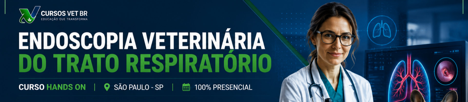 Endoscopia Veterinária - Trato Respiratório | São Paulo - 100% Presencial