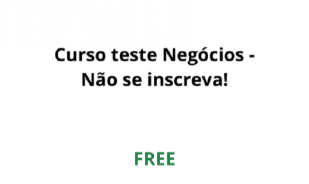 produto do curso teste FREE - COPY