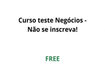 produto do curso teste FREE