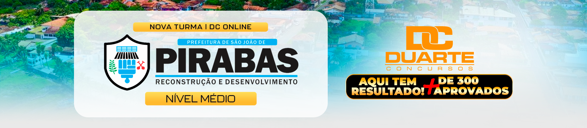 PREFEITURA DE PIRABAS: Nível Médio