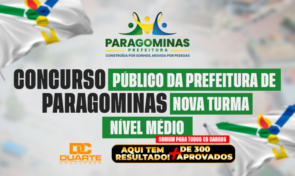 PREFEITURA DE PARAGOMINAS: Nível Médio