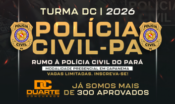 3º Turma: POLÍCIA CIVIL (Ao vivo às 19h [segunda - sexta]) - Turma 3 meses / Pagamento Único