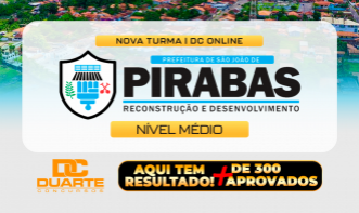 PREFEITURA DE PIRABAS: Nível Médio