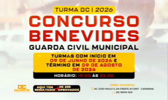 1º TURMA: GUARDA MUNICIPAL DE BENEVIDES (Ao vivo às 19h [segunda - sexta])