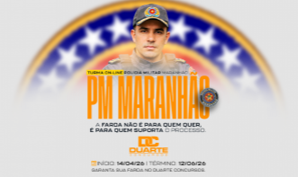 1º Turma: POLÍCIA MILITAR DO MARANHÃO (Ao vivo às 19h [segunda - sexta]) - Pagamento Único