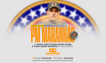 1º Turma: POLÍCIA MILITAR DO MARANHÃO (Ao vivo às 19h [segunda - sexta]) - Pagamento Único