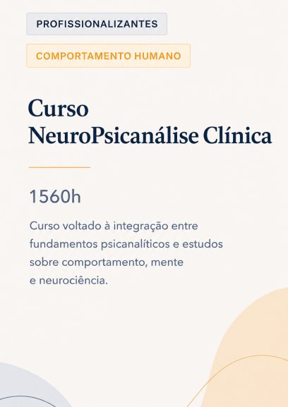 Curso Neuropsicanálise Clínica