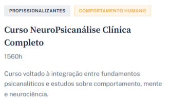 Curso Neuropsicanálise Clínica