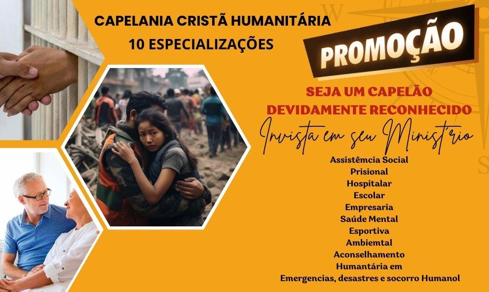 Combo Promocional Capelania Cristã  Humanitária +10  Especializações