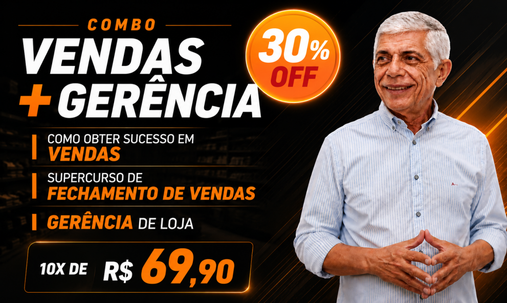 Combo Vendas + Gerência com 30% OFF