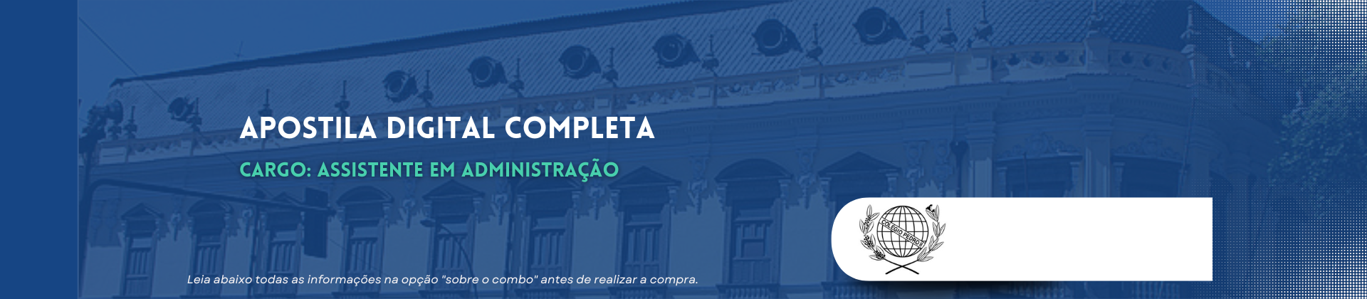 Apostila Colégio Pedro II 2026 - Assistente em administração