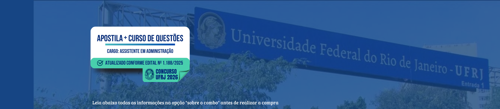 Apostila + Curso de Questões UFRJ