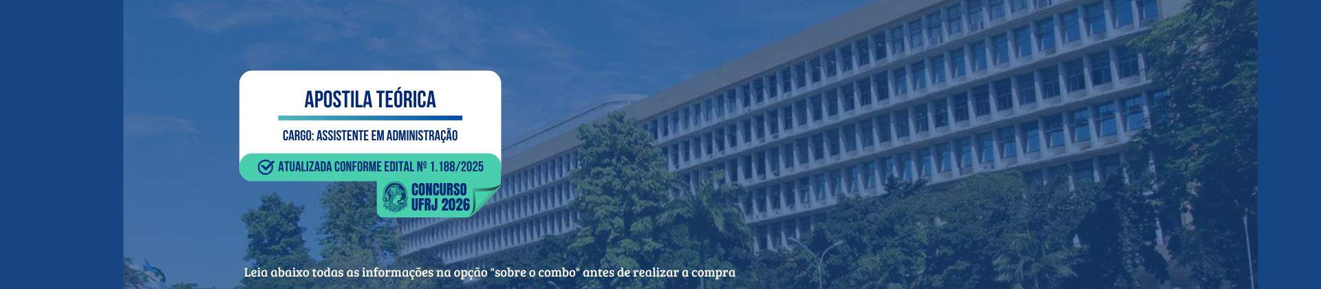 Apostila UFRJ  2026 - Assistente em Administração