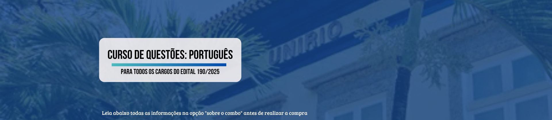 Curso de Questões de Português da banca Instituto AOCP - Concurso UNIRIO