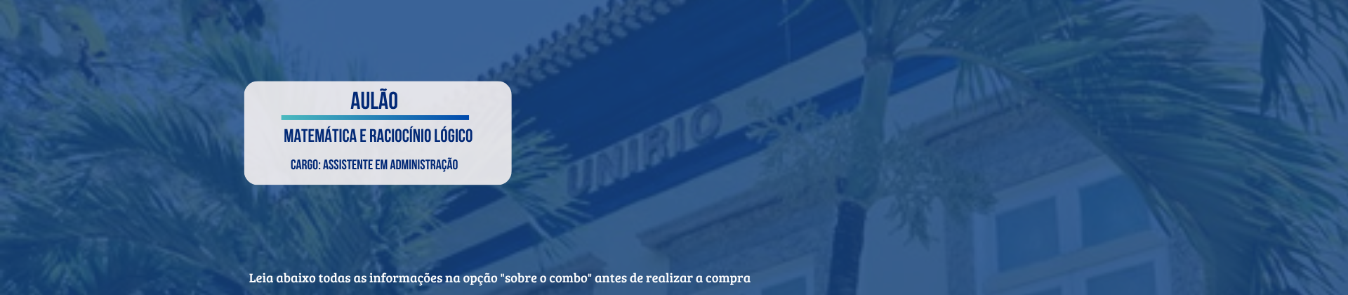 Aulão de Questões de Raciocínio Lógico - UNIRIO - 22/11/2025
