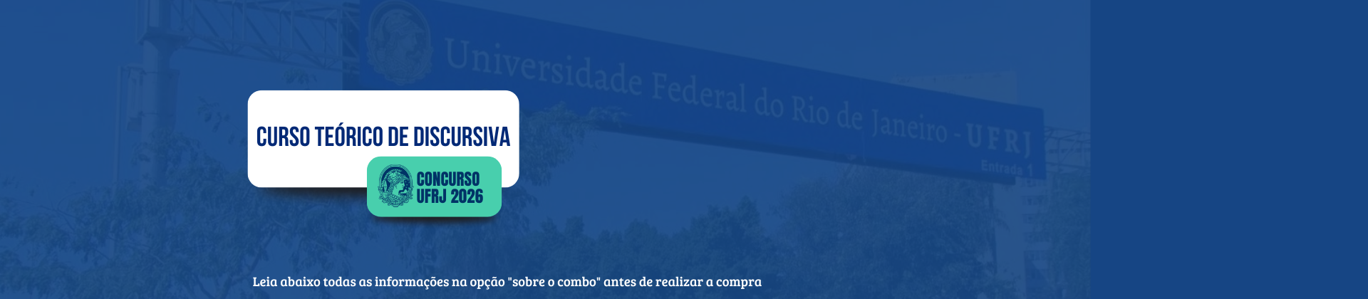 Curso Teórico de DISCURSIVA - Concurso UFRJ 2026