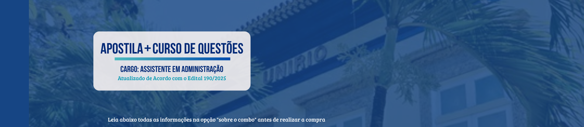 Apostila + Curso de Questões UNIRIO
