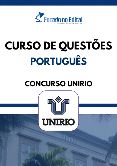 Curso de Questões de Português da banca Instituto AOCP - Concurso UNIRIO
