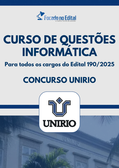 Curso de Questões de Informática - Instituto AOCP - UNIRIO