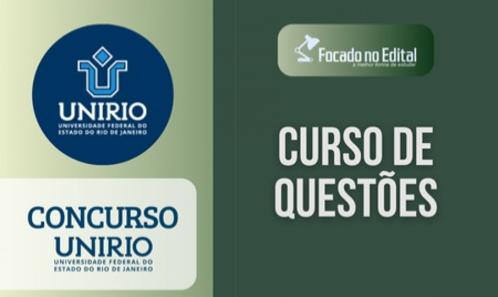 Curso de Questões - Concurso UNIRIO 2025