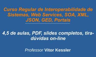Interoperabilidade de Sistemas, Web Services, SOA, XML, JSON, GED, Portais Corporativos - Regular  (Teoria e Exercícios)