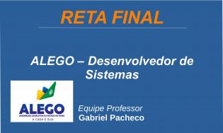 ALEGO - Analista Legislativo - Desenvolvedor de Sistemas