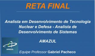 AMAZUL - Analista em Desenvolvimento de Tecnologia Nuclear e Defesa - Analista de Desenvolvimento de Sistemas