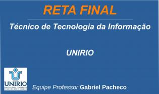 UNIRIO - Técnico de Tecnologia da Informação.