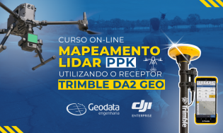 Curso de Mapeamento LiDAR PPK Utilizando Base TRIMBLE DA2 GEO