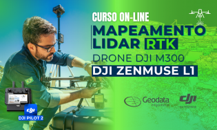 Curso de Mapeamento LiDAR RTK UHF e NTRIP Drone Matrice 300