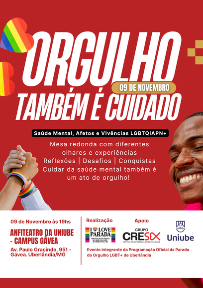 ORGULHO TAMBÉM É CUIDADO