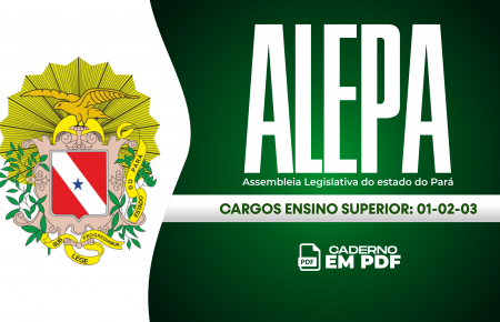 CADERNO ALEPA - CARGOS: 01 - 02 - 03