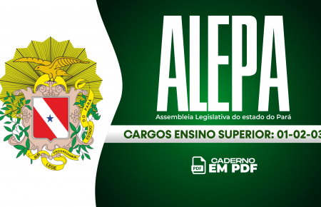 CADERNO ALEPA - CARGOS: 01 - 02 - 03