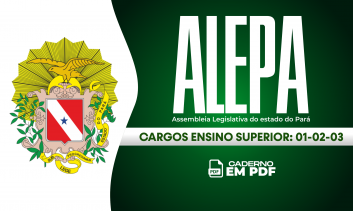 CADERNO ALEPA - CARGOS: 01 - 02 - 03