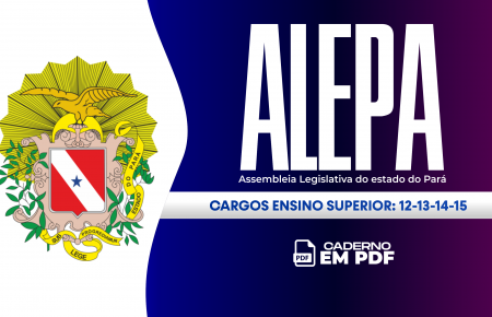 CADERNO ALEPA - CARGOS: 12- 13 -14 - 15