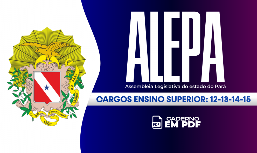 CADERNO ALEPA - CARGOS: 12- 13 -14 - 15