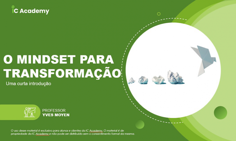 O MINDSET PARA TRANSFORMAÇÃO