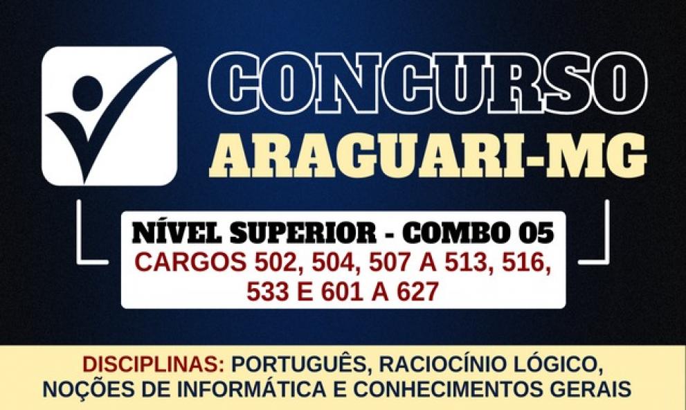 COMBO 5 - Prefeitura de Araguari-MG