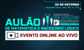 Aulão de Raciocínio Lógico-Matemático - PMU 2025 - Evento Online