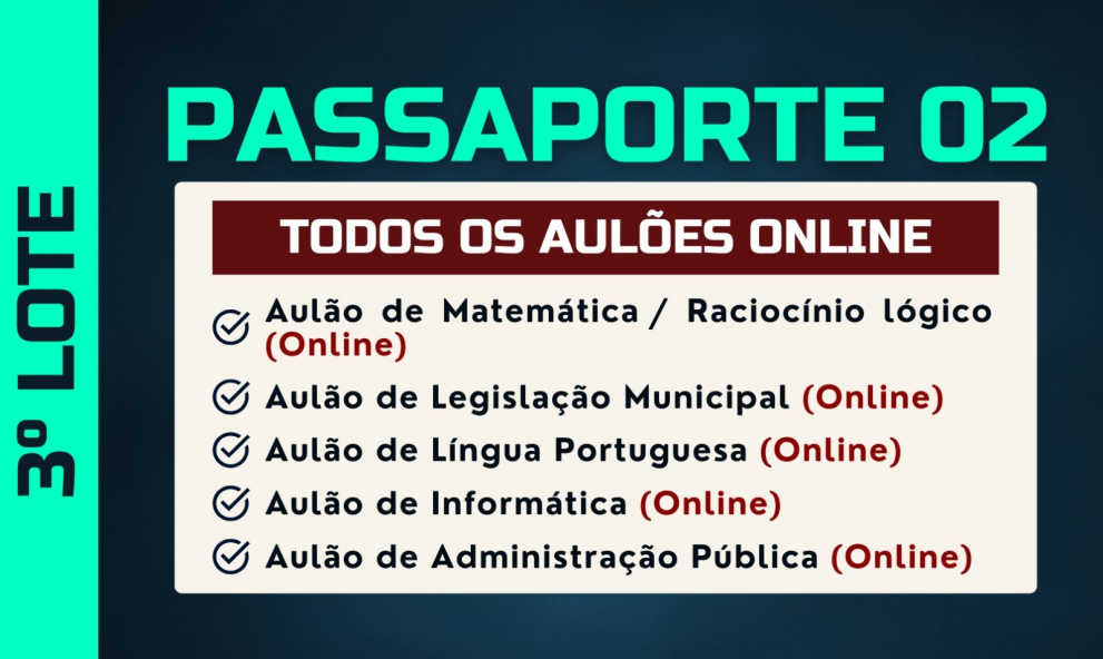 PASSAPORTE 02 - Maratona de Aulões - PMU 2025