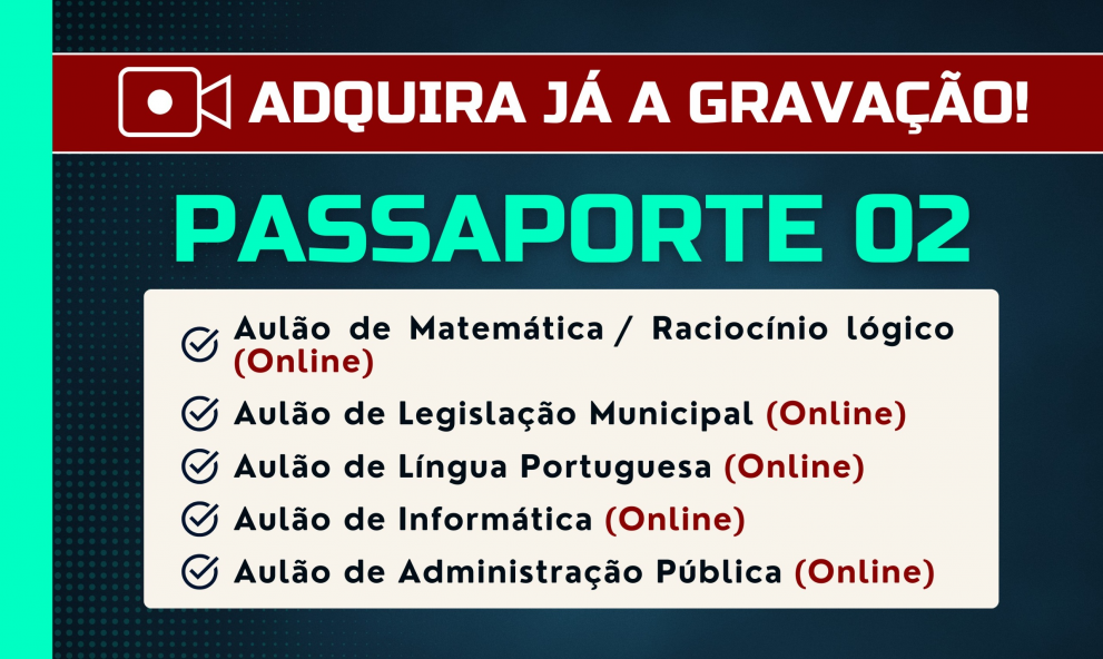 PASSAPORTE 02 - Maratona de Aulões - PMU 2025