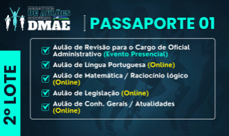 PASSAPORTE 01 - Maratona de Aulões - DMAE 2026