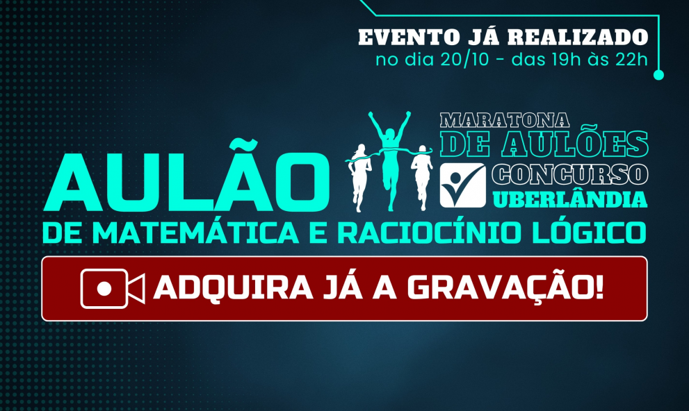 Aulão de Raciocínio Lógico-Matemático - PMU 2025 - Evento Online