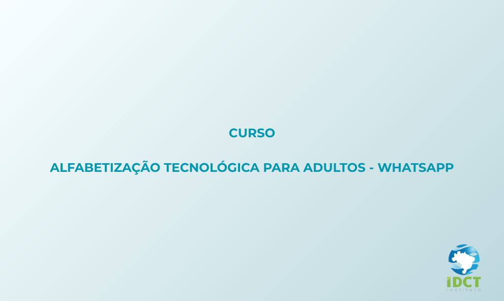 Alfabetização Tecnológica para Adultos - Whatsapp