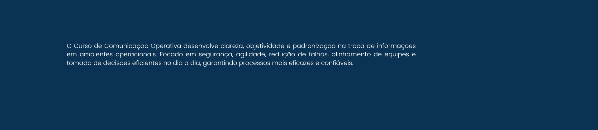 Comunicação Operativa