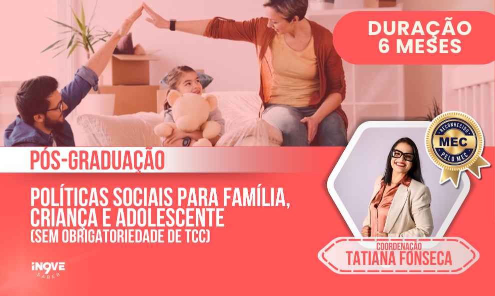 TAXA DE MATRÍCULA - PÓS GRADUAÇÃO EM POLÍTICAS SOCIAIS PARA FAMÍLIA, CRIANÇA E ADOLESCENTE