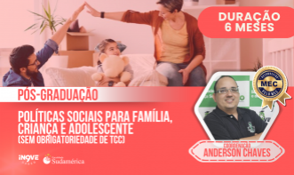 TAXA DE MATRÍCULA - PÓS GRADUAÇÃO EM POLÍTICAS SOCIAIS PARA FAMÍLIA, CRIANÇA E ADOLESCENTE