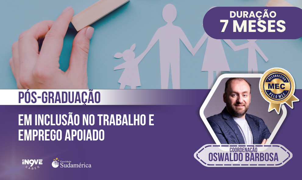 TAXA DE MATRÍCULA: Pós-Graduação Lato Sensu em Inclusão no Trabalho e Emprego Apoiado